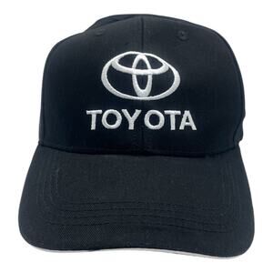 Toyota Motor Auto Logo Black and white Hat, Unisex adjustable strap